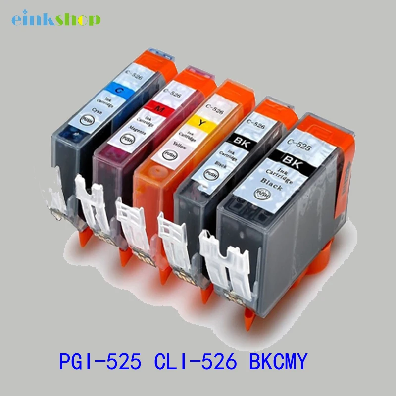 Einkshop PGI 525 CLI 526 Compatible CartridgePGI-525 CL For Canon PIXMA iP4850 iP4950 MG5150 MG5250 MG6150 MG8150 MX885 MG5350