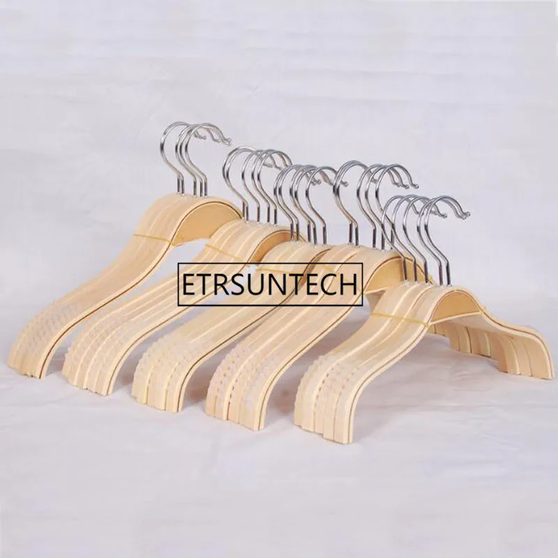 

Lightweight Laminated Wood Hanger Coat Clothes Hanger For Women Men Adult Non Slip 100pcs