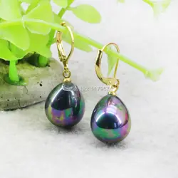 High Quality Natural Shell Pearl Earrings Ear Eardrop Water Tears Wedding Women Girls Gifts Jewelry making Design 12x16mm
