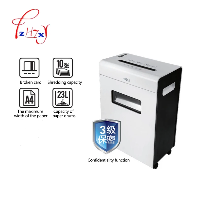 Automatic Electric Paper shredder Mute file grinder Destroy Document Files 23L large household o-ffice  file shredder 3*15mm