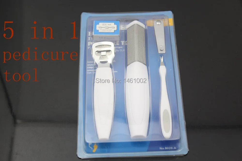 five in one pedicure tool & Rasp Corn Cutter with Blade Foot Scruber Callus Maintains Smooth Feet Remover Callous Corn