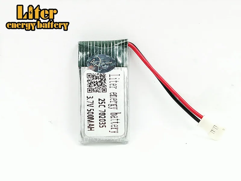 50pcs/lot 3.7V 500mAh Li-ion battery Ha Bosen h107d overflew FY310B Tanco m62R remote quadrocopter 702035 25C