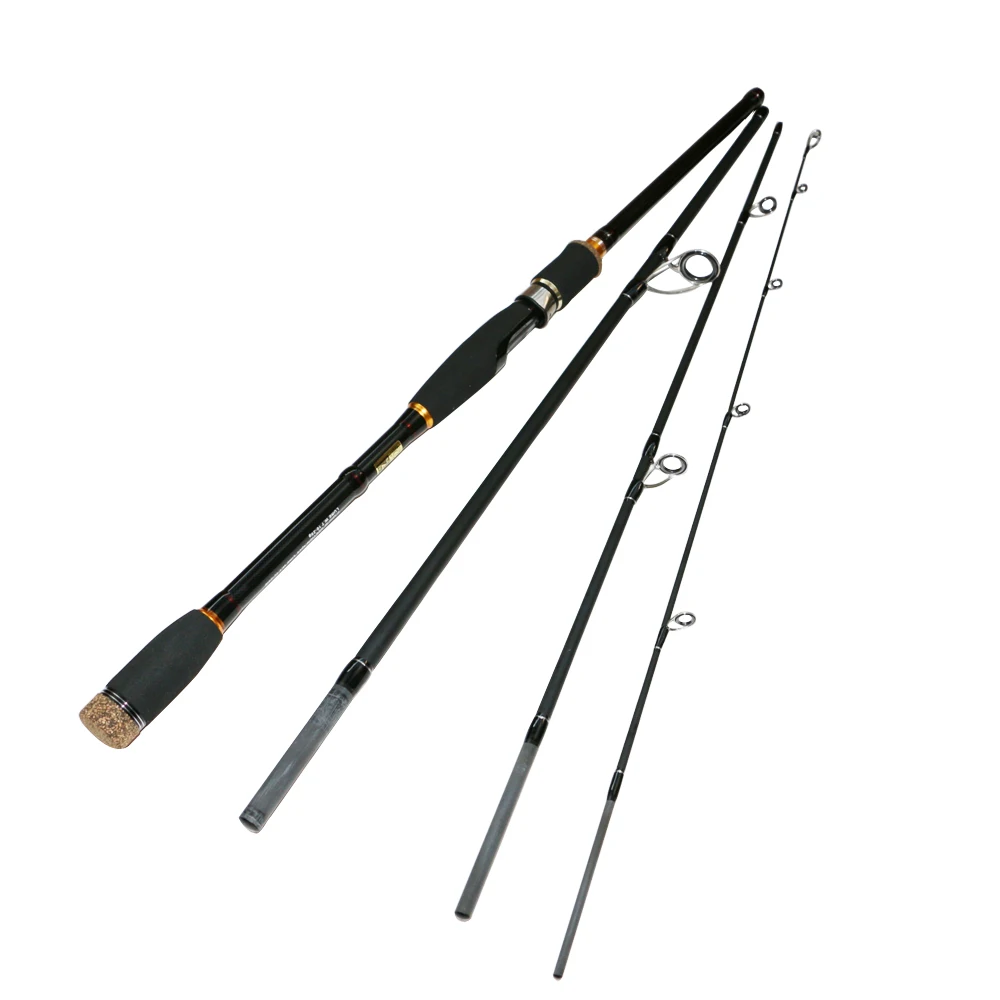 

2022 New 2.1m 2.4m 2.7m 3.0m Travel Lure Rod 4 Section Carbon Spinning Fishing Rod Travel Rod Casting Fishing Pole Saltwater Rod