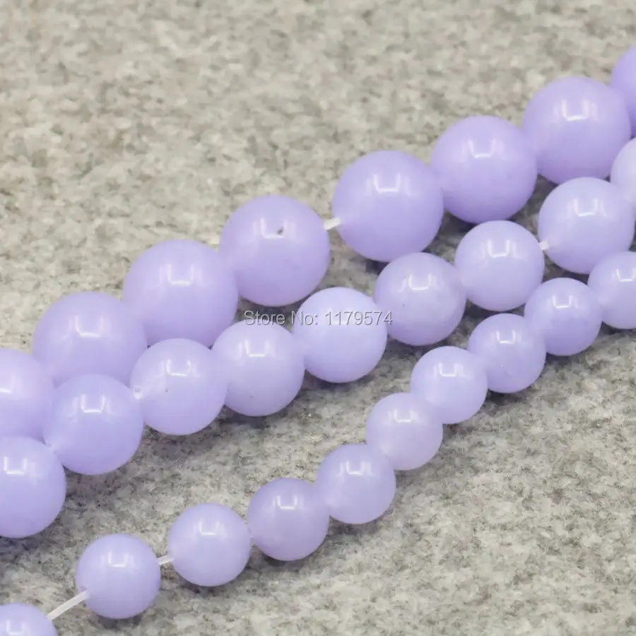 8mm 10mm 12mm Purple Alexandrite Accessories Crafts Loose Round Beads Natural Stone Fashion Jewelry Making 15inch Women Gifts