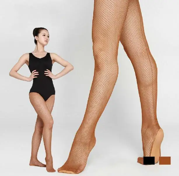 Professional Fishnet Latin Dance Tights บอลรูม Latin Dance ชุดสำหรับสตรี