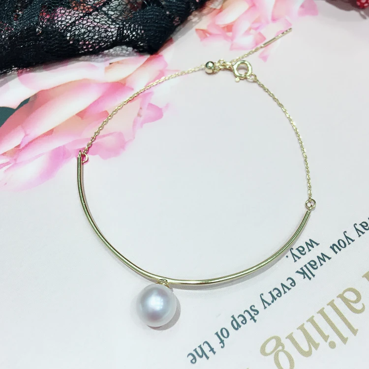 

S925 Sterling Silver Classic Pearl Bracelet Holder Women DIY Pearl Bangle Settings Silver&Gold Color 3Pieces/Lot