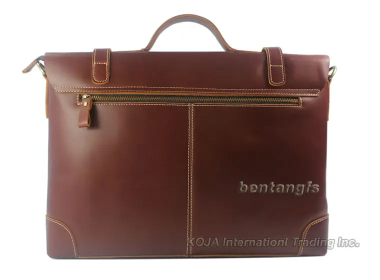 High Class Genuine Leather Men briefcase portfolio handbag business bag Tote 14\