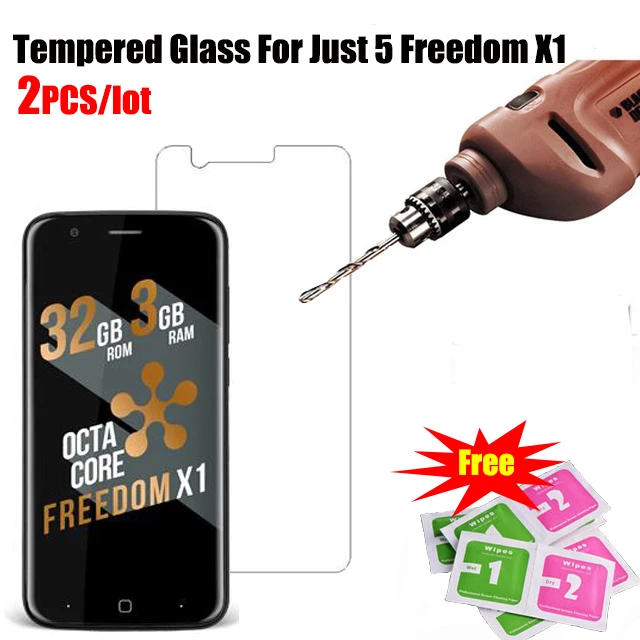 Just5 Freedom X1 Tempered Glass New High Quality Clear 9H Front Protective Film Screen Protector for Just5 Cosmo L808