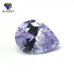 Wholesale Pirce 2x3~13x18mm AAAAA Pear Cut CZ Zircon Gems Lavender Loose Synthetic Cubic Zirconia Stone For Jewelry