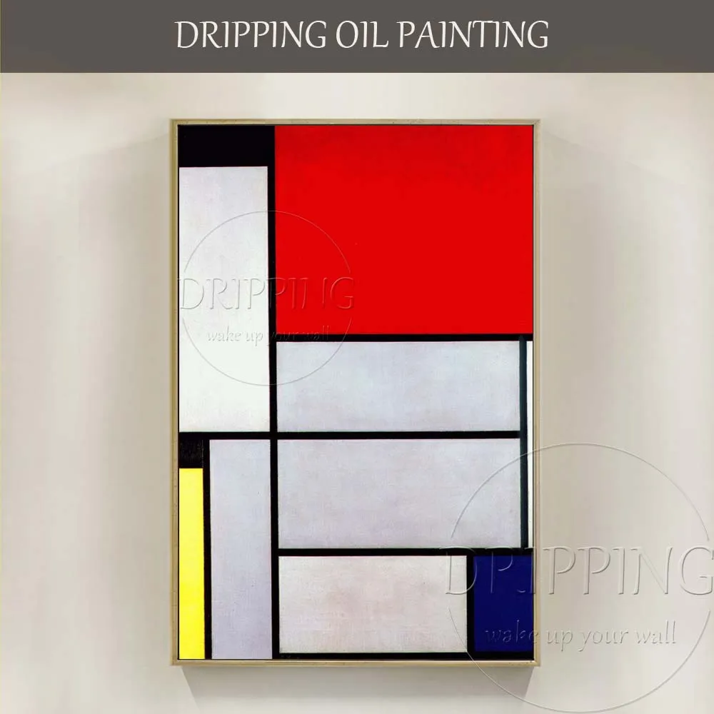 

New Arrivals Hand-painted Wall Art Geometry Painting Simple Design Modern Abstract Tableau Oil Painting Simple Oil Painting