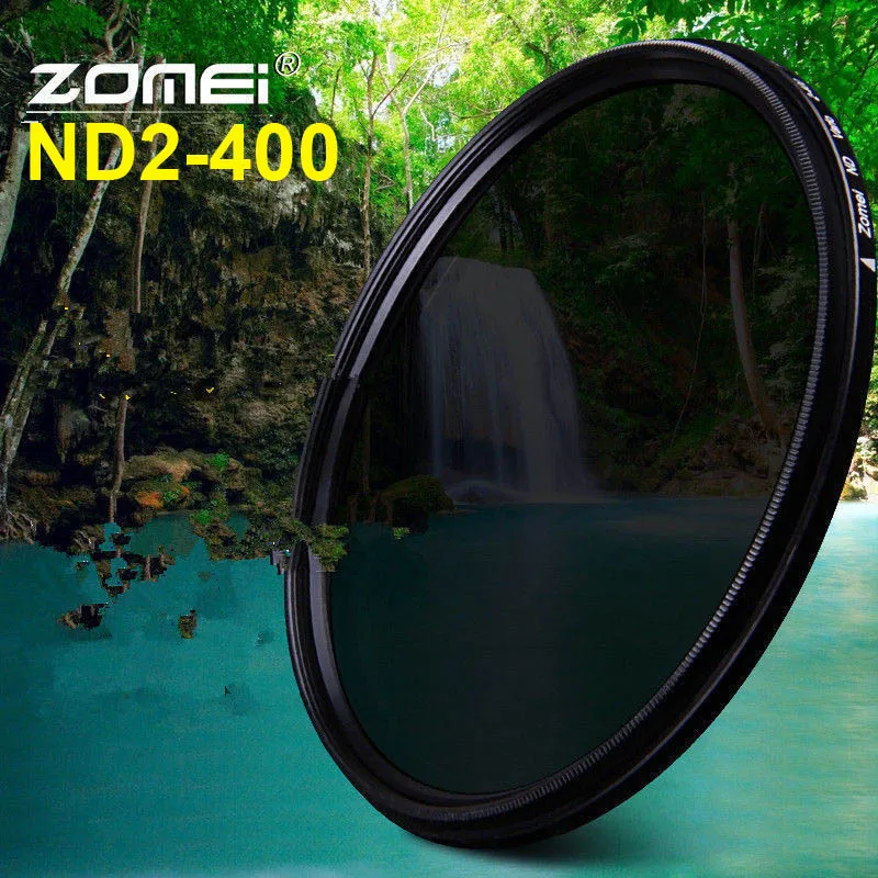 

ZOMEI 49mm 52mm 55mm 58mm 62mm 67mm 72mm 77mm 82mm Variable Fader ND Filter Neutral Density ND2-400 Lens Filter for Canon Nikon