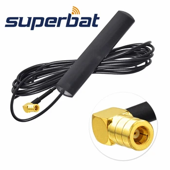 Superbat Autoradio Antenne DAB DAB+ Interne Glas Mount Antenne met SMB Mannelijke Haakse Connector voor Kinetische DAB Voertuig Radi