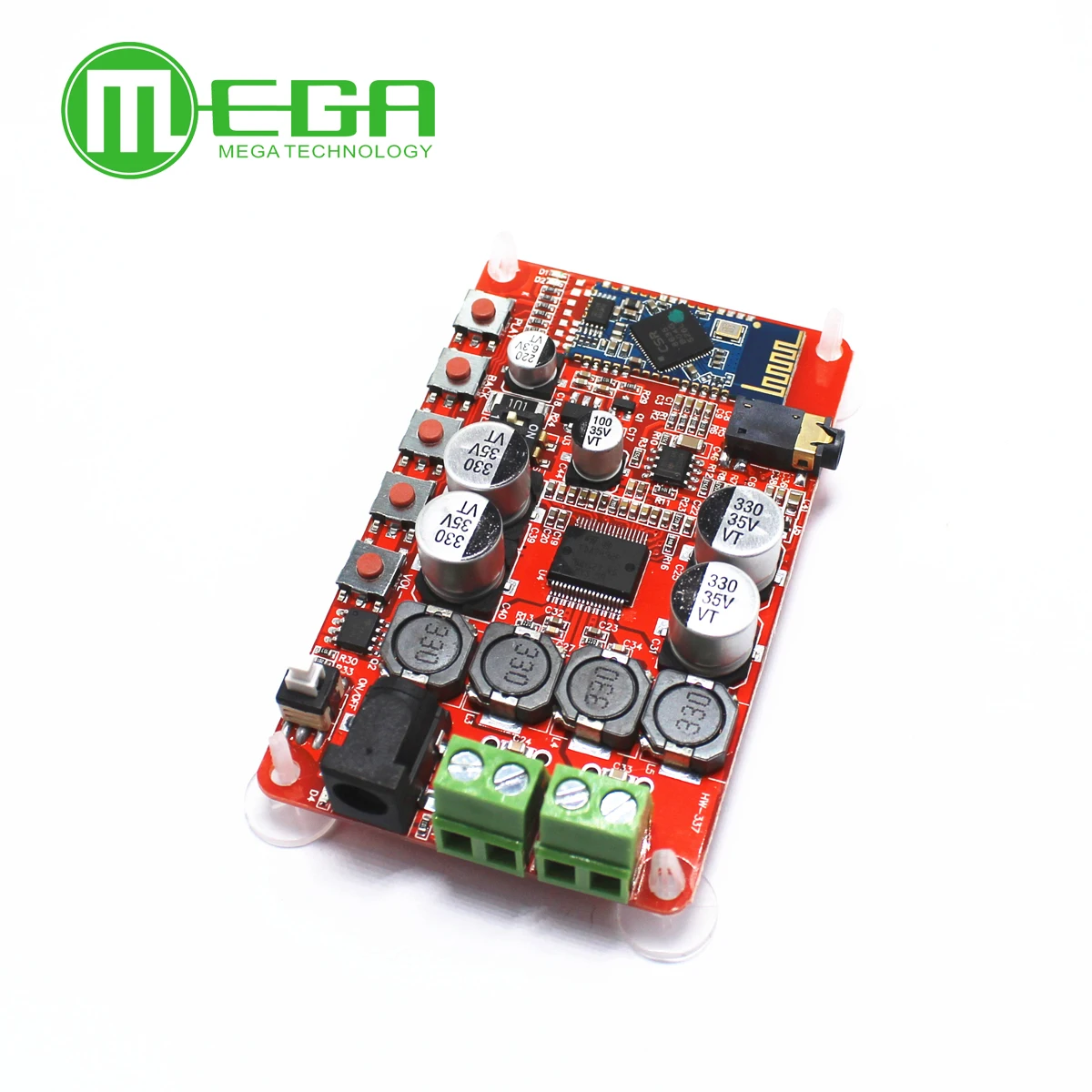 TDA7492P 50W+50W Wireless Bluetooth 4.0 Audio Receiver Digital Amplifier Board 2.1 Interface 8 ~ 25V DC Power Supply