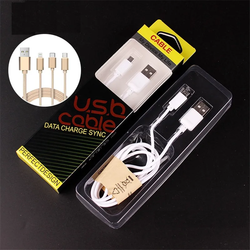 

300Pcs/Lot Retail Brown Mobile Phone USB Cable Packaging Box Data Line Hang Hole Packing Case (Only boxes) Wholesale