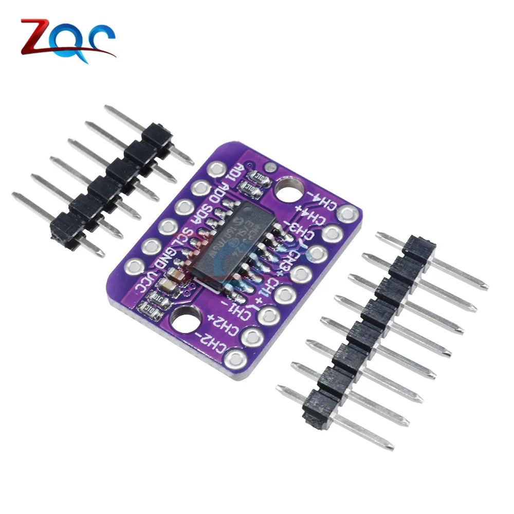 Convertidor Digital MCP3424 I2C a/d, módulo amplificador de ganancia programable para Arduino Raspberry Pi