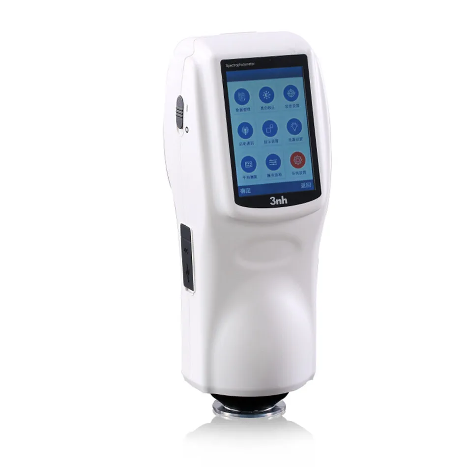 Capacitive Touch Screen Portable Spectrophotometer Price with 8mm Measuring Aperture Colorimeter Color Difference Meter