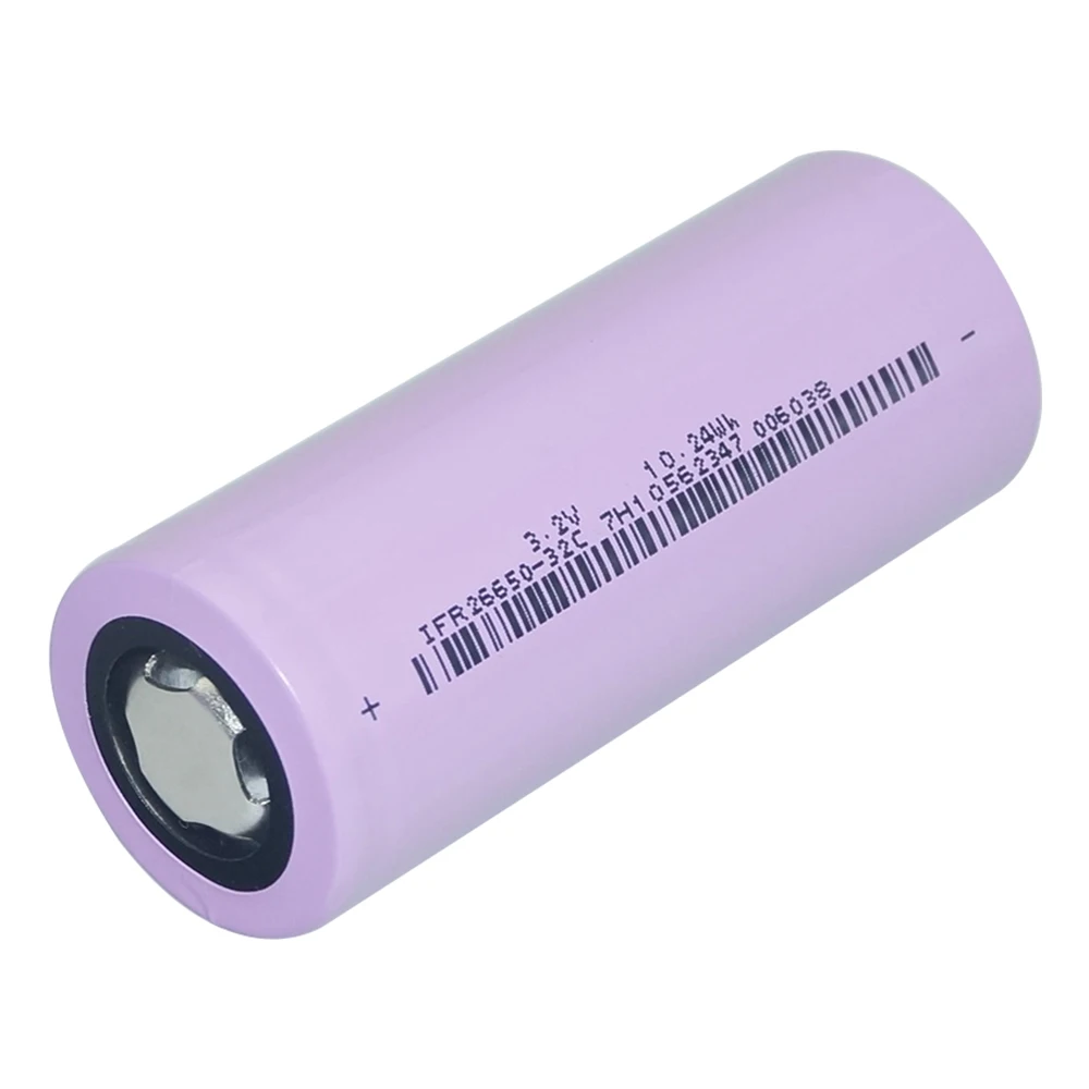 Batteria ricaricabile LiFePo4 3,2V/11.24Wh 3200mAh batteria ricaricabile (26650 Flat Top con certificazione UN Und UL