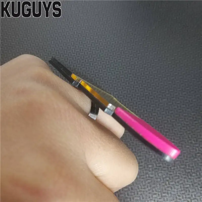 KUGUYS Fashion Acrylic Jewelry Hyperbole HipHop Large Rings Lipstick Ring for Women