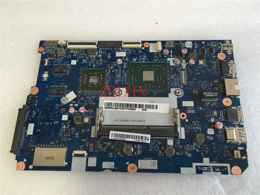 yourui for Lenovo ideapad 110-15ACL Laptop motherboard with A6-7310 CPU CG521 nm-a841 2GB Graphics card mainboard full test