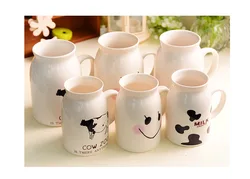 1PC Novelty Cute Cow Animal Milk Mug Ceramic Creative Coffee Porcelain Tea Cup Nice Gifts ND 019