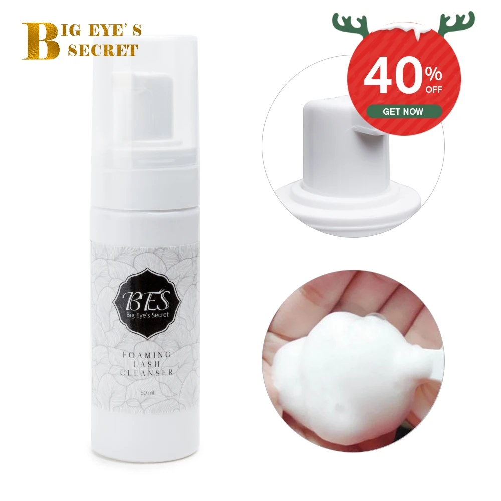 

Big eye's secret 50ml Individual Eyelash Extension Cleanser Shampoo Eyelashes Detergent Makeup Tools Eye Lashes Foam Cleanser