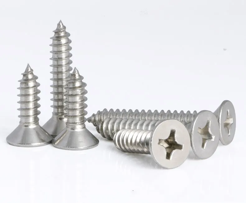 304 Rvs Zelftappende Schroef Cross Schroef Platte Kop Schroef M4
