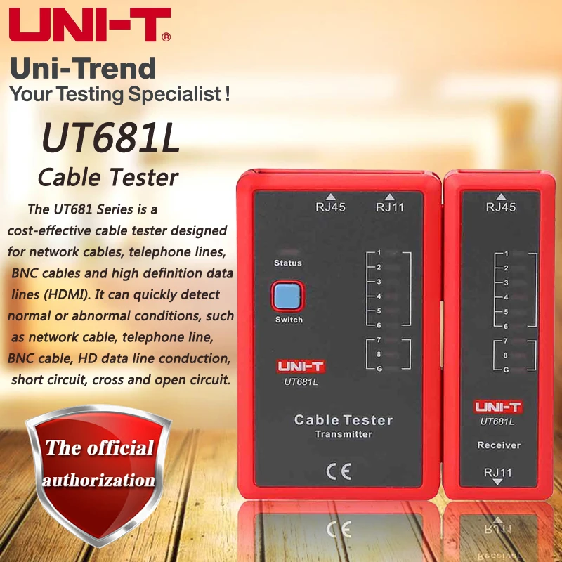 

UNI-T UT681C/UT681L/UT681HDMI cable tester network cable pair tester