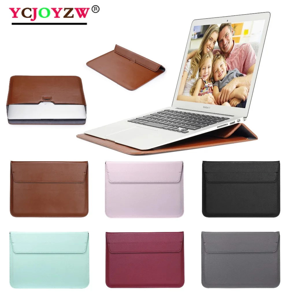 Leather Laptop Bag 11 12 13 15 16 inch huawei Case For MacBook m1 Air Pro 2012 ~ 2020 Computer Fabric Sleeve Cover Accessories