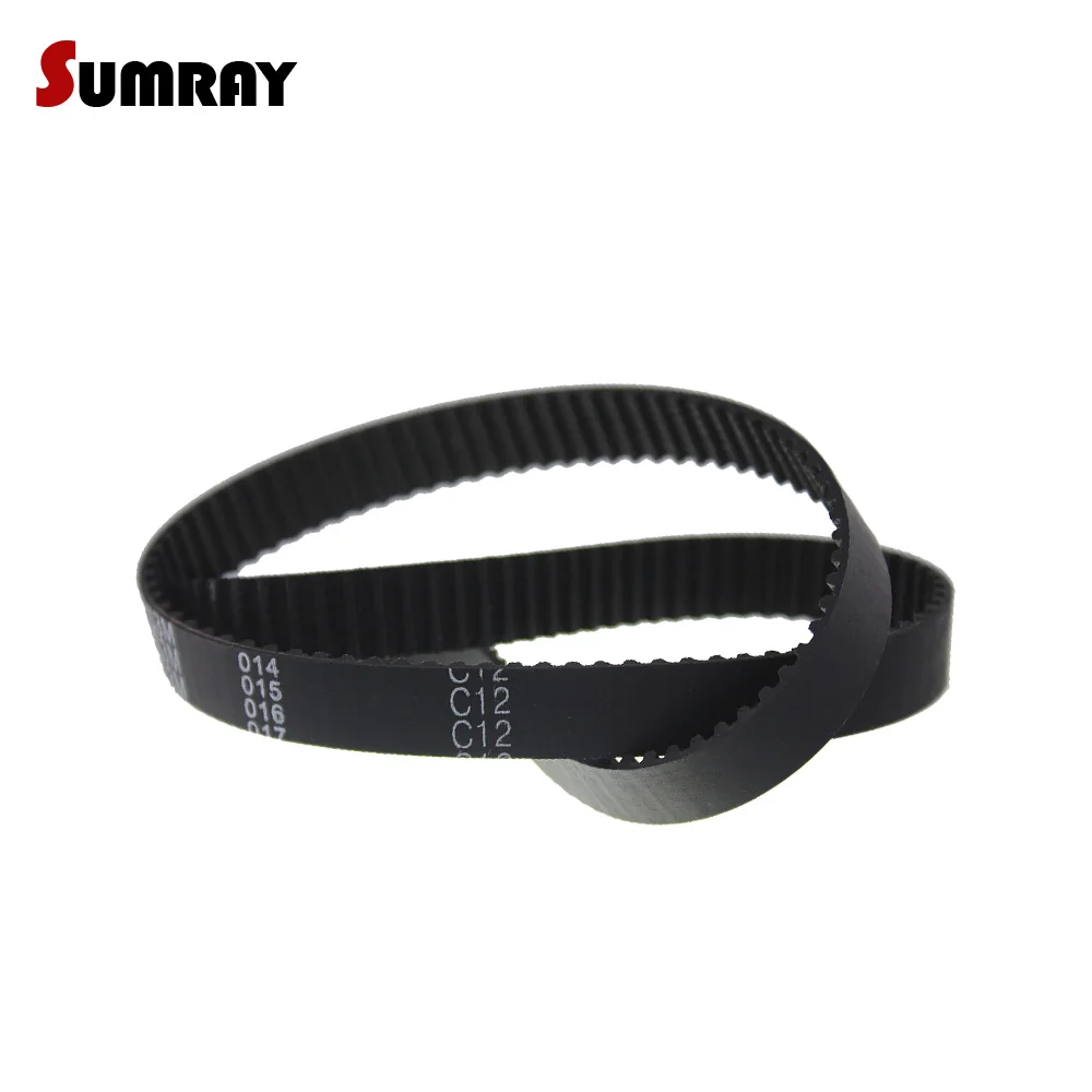 SUMRAY S3M Timing Belt 3M-450/456/465/486/501/504/507/510/519/522/537mm Synchronous Belt 10/15mm width Toothed Belt