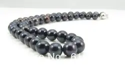 Fashion 8-9 natural black freshwater cultured round pearl beads necklace for women weddings party gifts jewelry 18inch MY4601