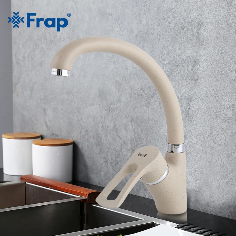 Frap Modern Multicolor Spray painting Kitchen Faucet Cold and Hot Water Mixer Tap Single Handle 360 Rotation F4166-7/8/9/10