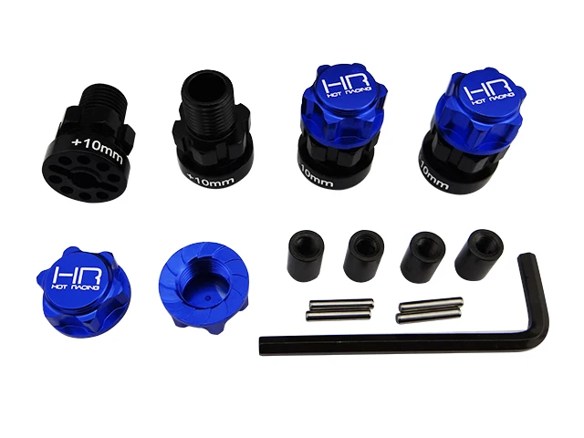 Hot Racing 17mm hex hub wheel adapter set for 1/10 Traxxas Revo