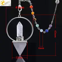 7 Chakra Crystal Pendulums for Dowsing #6