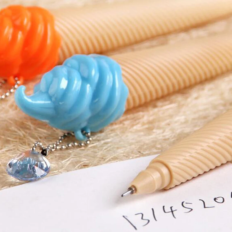 20 pcs/lot Gel Pen Ice Cream Shape Pens for Office & School Writing Valentine's Day Fashion Stationery