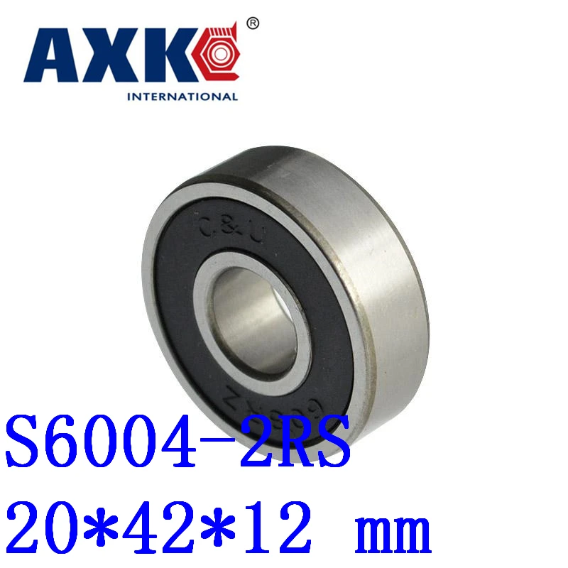 

Thrust Bearing 5pcs Free Shipping Sus440c Environmental Corrosion Resistant Bearings (rubber Seal Cover) S6004-2rs 20*42*12 Mm