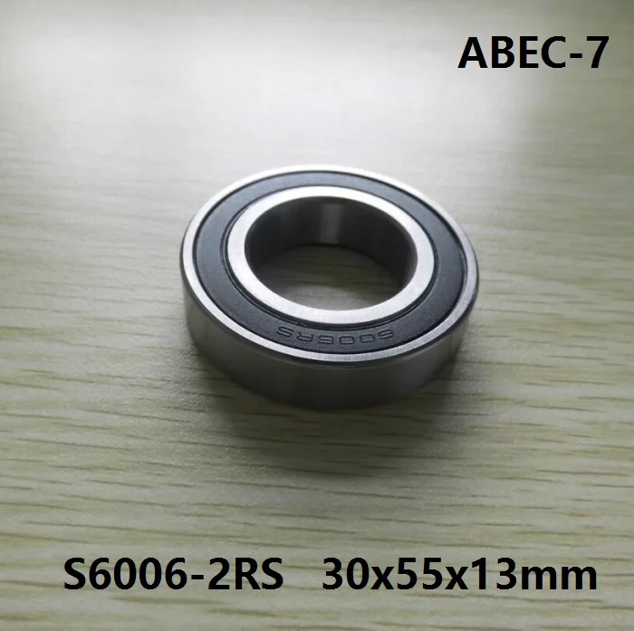 

S6006-2RS S6006 2RS 30x55x13 mm ABEC-7 Stainless Steel hybrid Si3n4 ceramic bearing for fishing reel 30*55*13 6006 6006RS