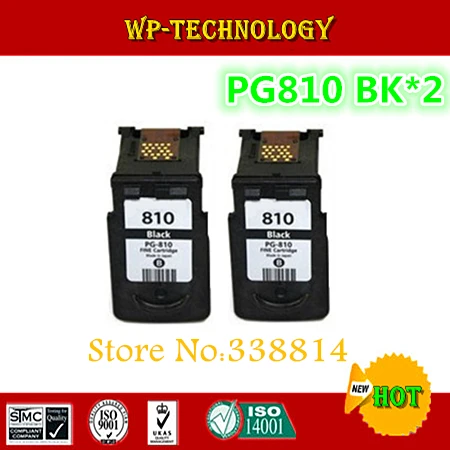 

2BK 2 pieces Remanufactured ink cartridge suit for PG810 , PGI810 suit for Canon MP245/258/268/276/486/496/328/338