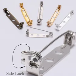Pin de Base de broche de 20-50 piezas, 20, 25, 32 y 38mm, Pin de bloqueo seguro en blanco, soporte de insignia para fabricación de joyas DIY, suministros para encontrar
