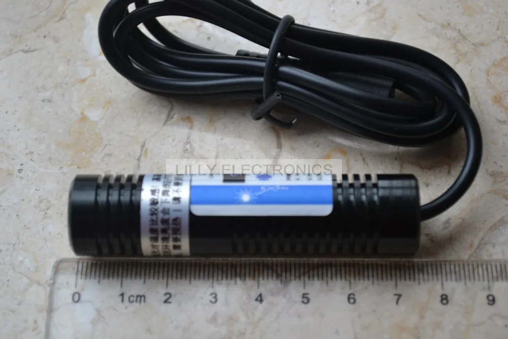 532nm 50mW Line Laser Module Locator 18x75mm + EU standard AC Adapter + Holder/Mount/Heatsink