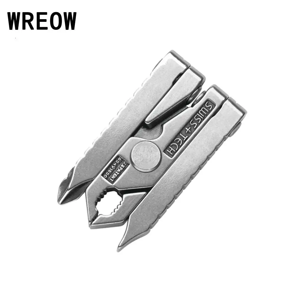 Pocket folding pliers Multi Tool Plier Mini Portable Folding Multi-functional Plier Clamp Keychain Hiking Camping 1PC / 2PCS