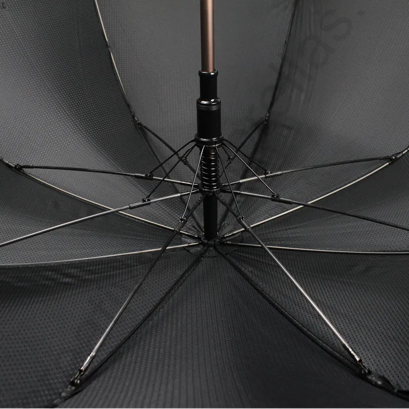 Taiwan Formosa 210T Nylon Jacquard Weave Vented hole anti-thunder environmental protecting business umbrella folding parasol