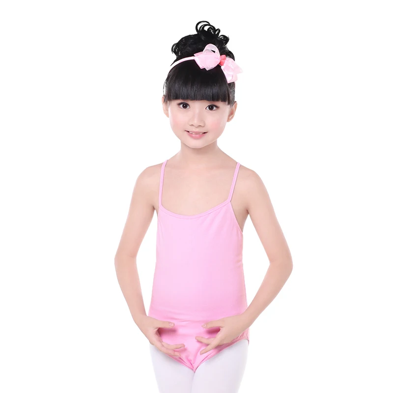 Venda quente crianças rosa 5 cores ballet dança wear único/duplo x-back ginástica ballet dança wear frete grátis