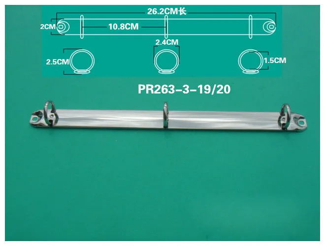 A4 A5 3 Löcher Ringe 205 210 240 262 280 292 Metall Binder Clip Mechanismus Silber Schwarz Gold