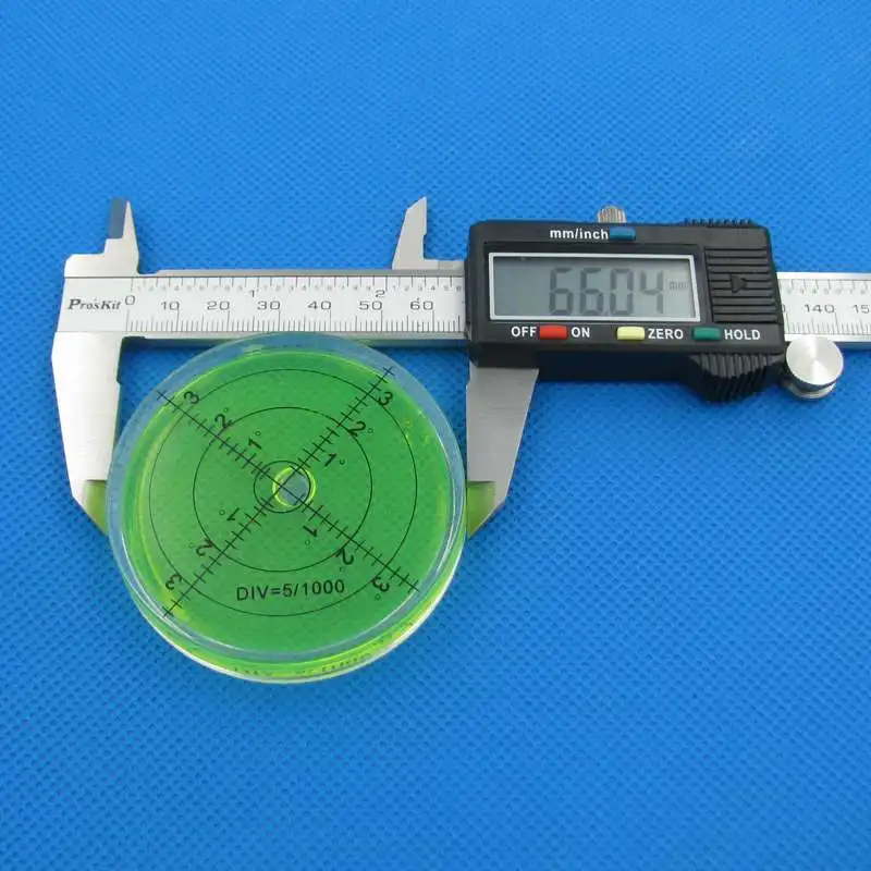 HACCURY 66*10mmHigh accuracy inclinometer Round spirit level Plastic Circular Horizontal instrument Construction Machinery level