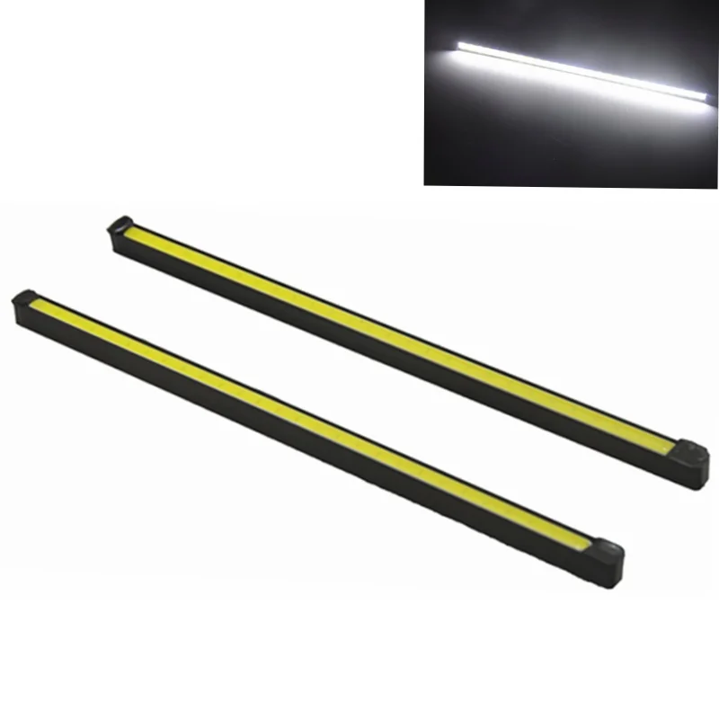 2x Universele Led Cob Drl Auto Motorfiets Rijden Dagrijverlichting Lamp Waterdicht 12V Dc Hoge Kwaliteit Externe lichten