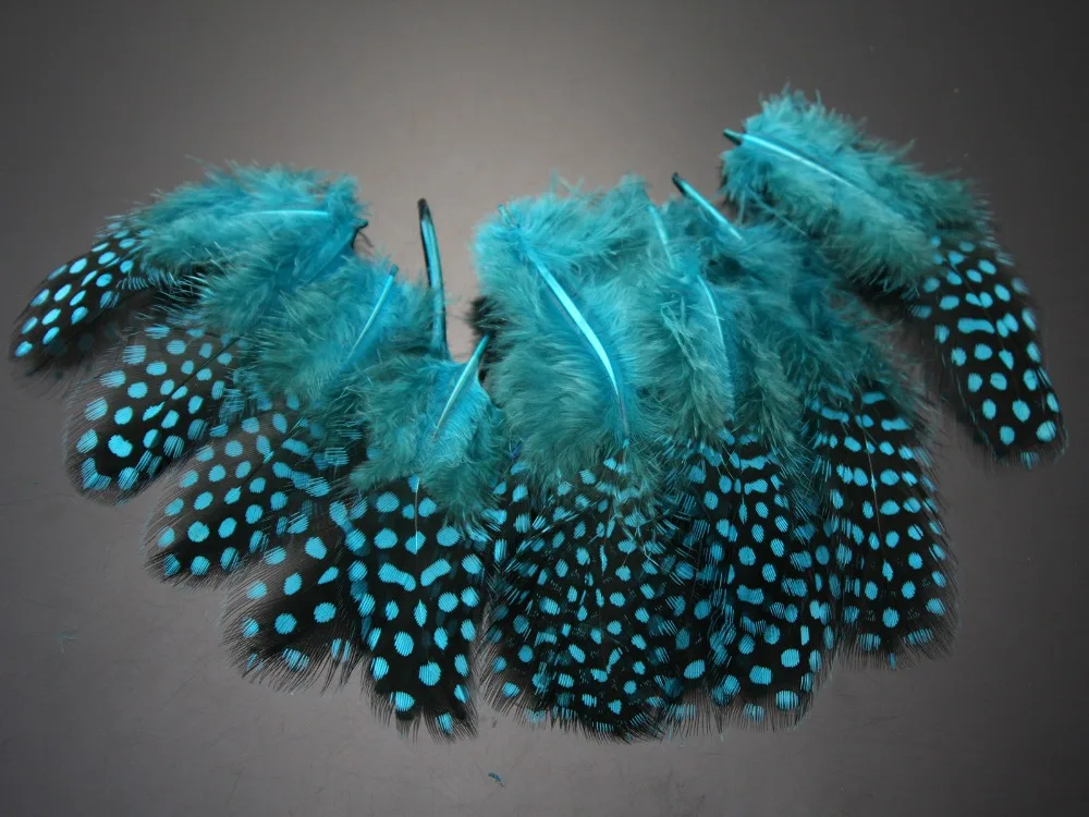 Guinea Hen Feather Saltwater Hackle Fly Tying Material Hand Selected over 9 cm, Available in 9 Colors - view 3