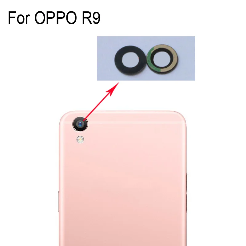 

Original For OPPO R9 r9 Rear Back Camera Glass Lens For OPPO R 9 Repair Spare Parts For OPPOR9