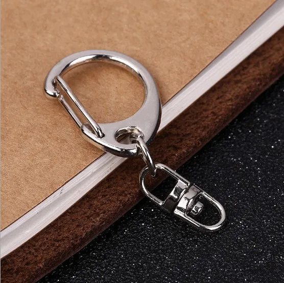 50pcs Metal Lobster Clasps Round Snap Hook Key Chain Ring Bag Parts Paracord Straps Knife Lanyard Travel Kits