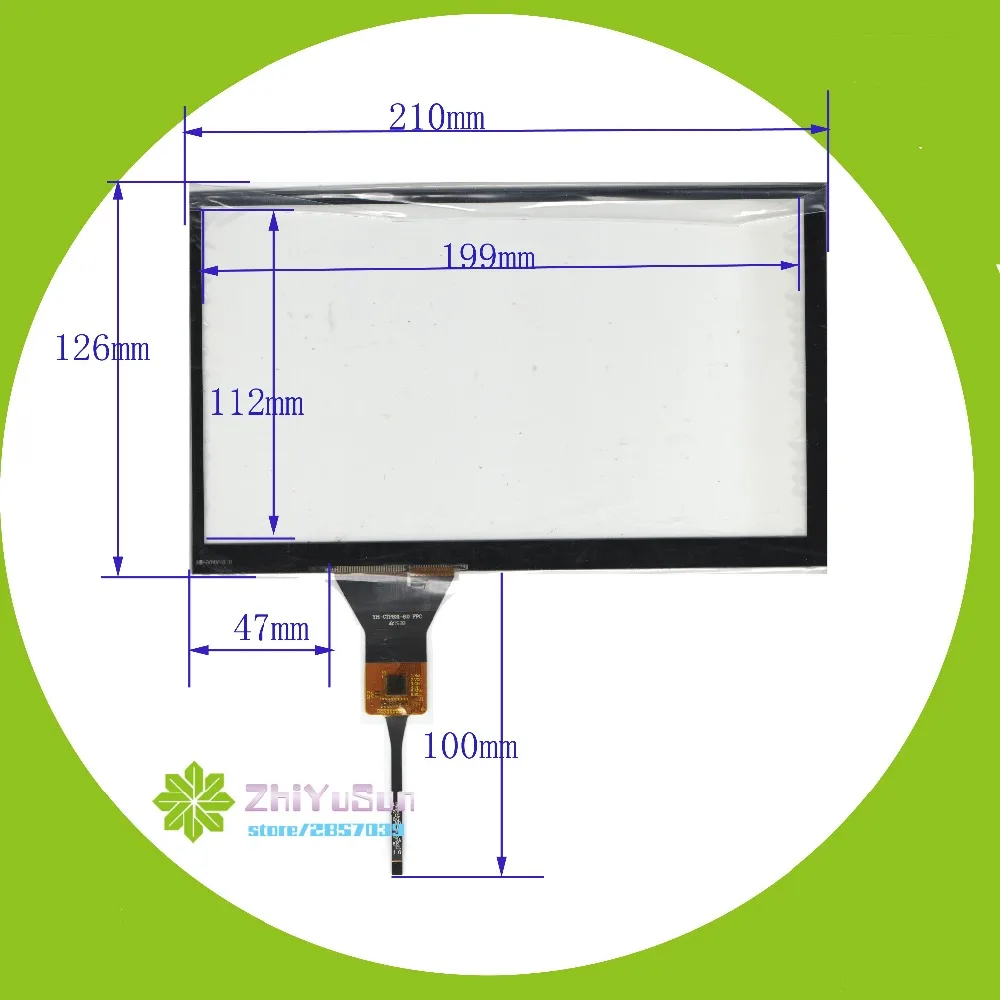 

Новый YH-CTP831-8.0 9-дюймовый емкостный экран для GPS автомобиля 210 мм * 126 мм сенсорный сенсор 210*126 Сенсорное стекло дигитайзер