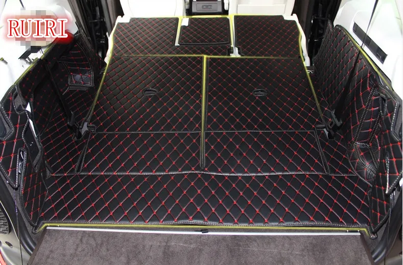 High quality! Special trunk mats for Land Rover Discovery 5 2018 2017 7 seats durable boot carpets cargo liner mat,Free shipping